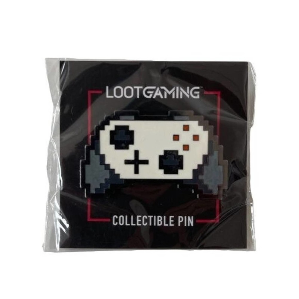 Loot Crate Gaming Collectors Pin 8-bit Controller White Brooch New